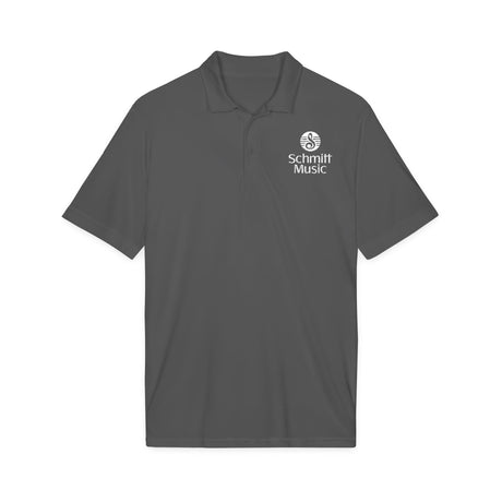 Schmitt Music Logo in White Embroidered Unisex Polo Shirt