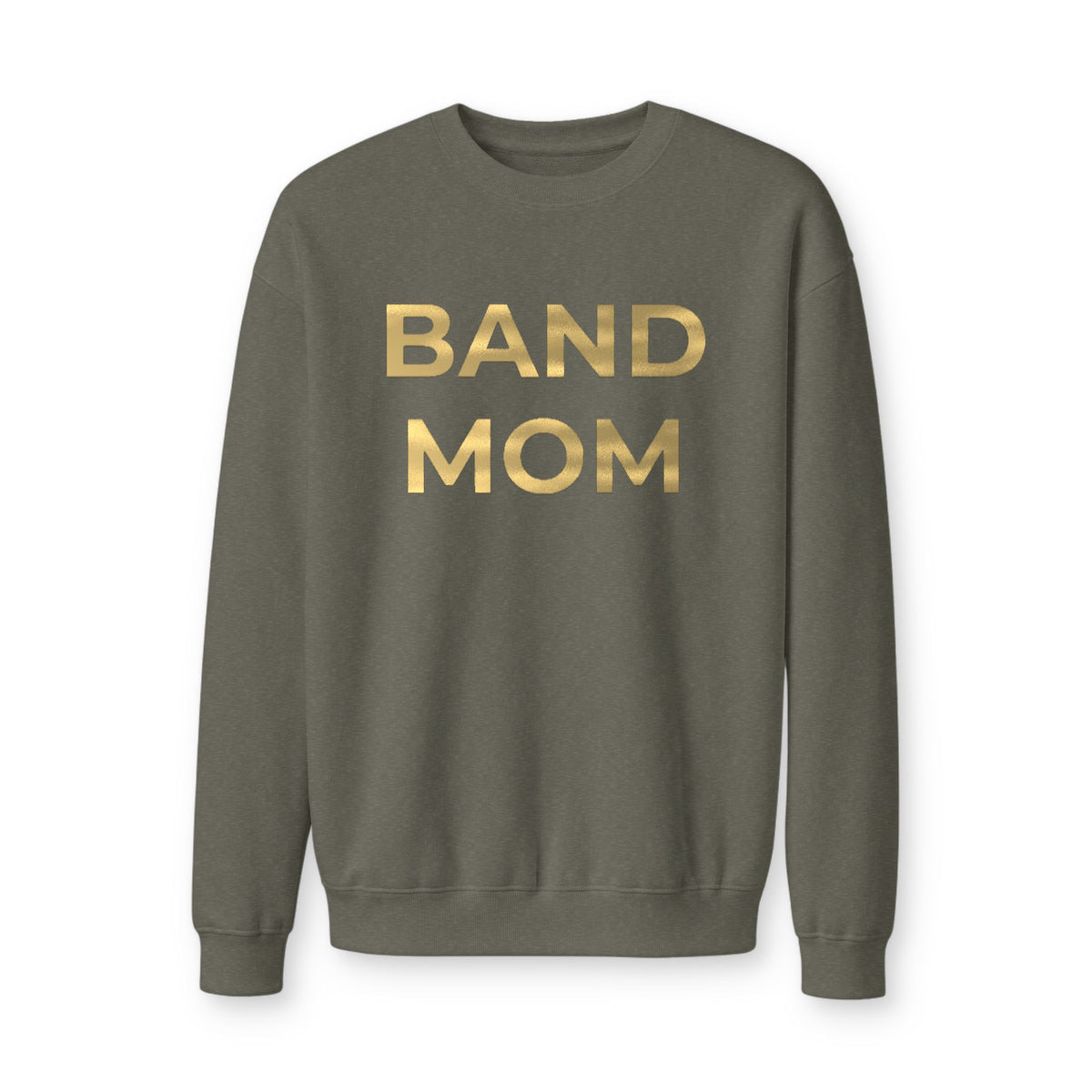 Band Mom Gold Foil Crewneck Sweatshirt Lieutenant