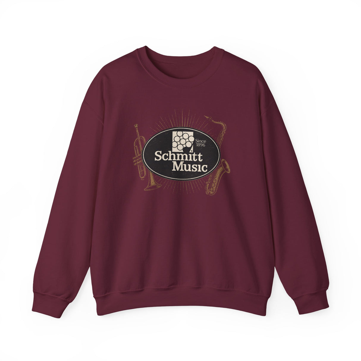Schmitt Music Logo Band Instrument Unisex Crewneck Sweatshirt