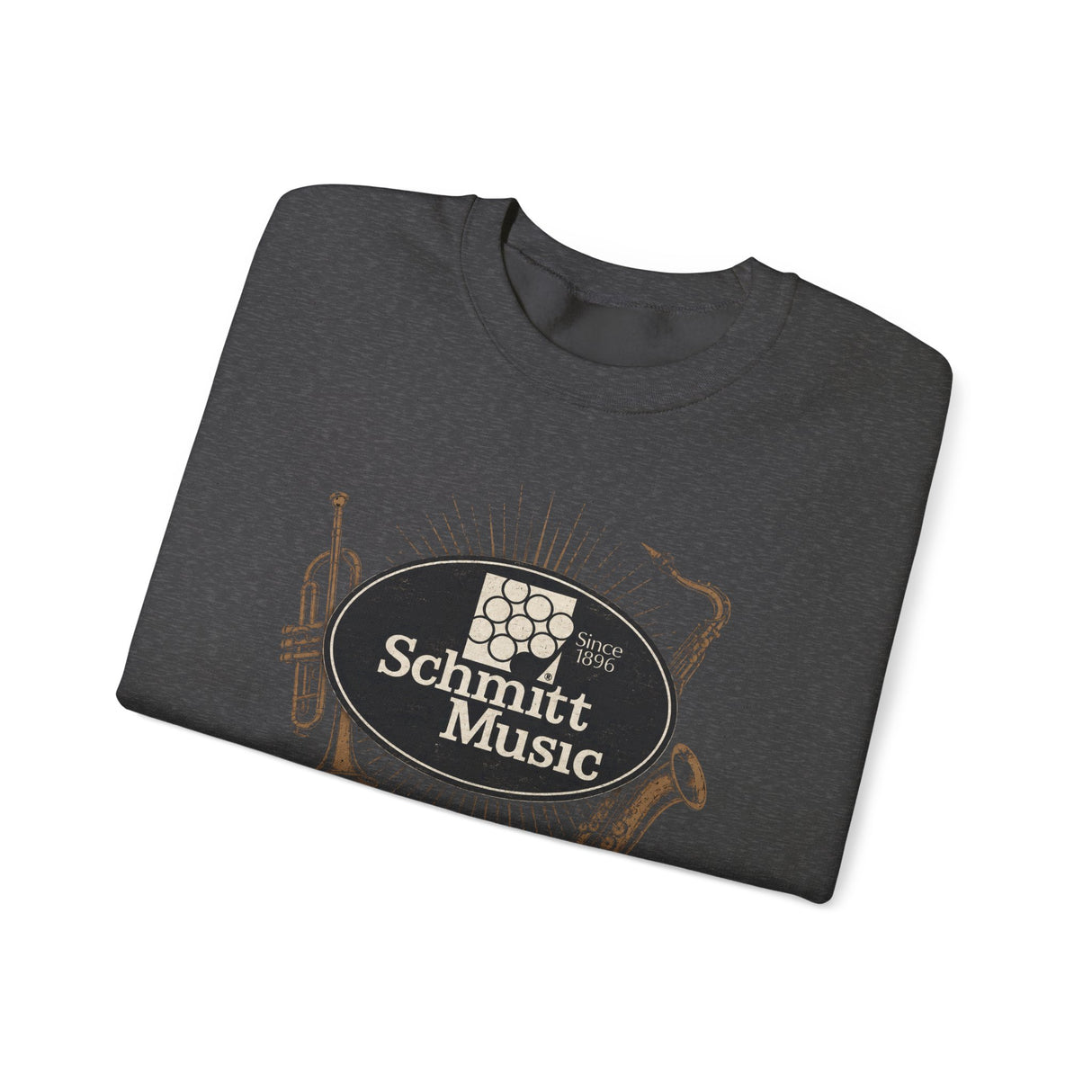 Schmitt Music Logo Band Instrument Unisex Crewneck Sweatshirt
