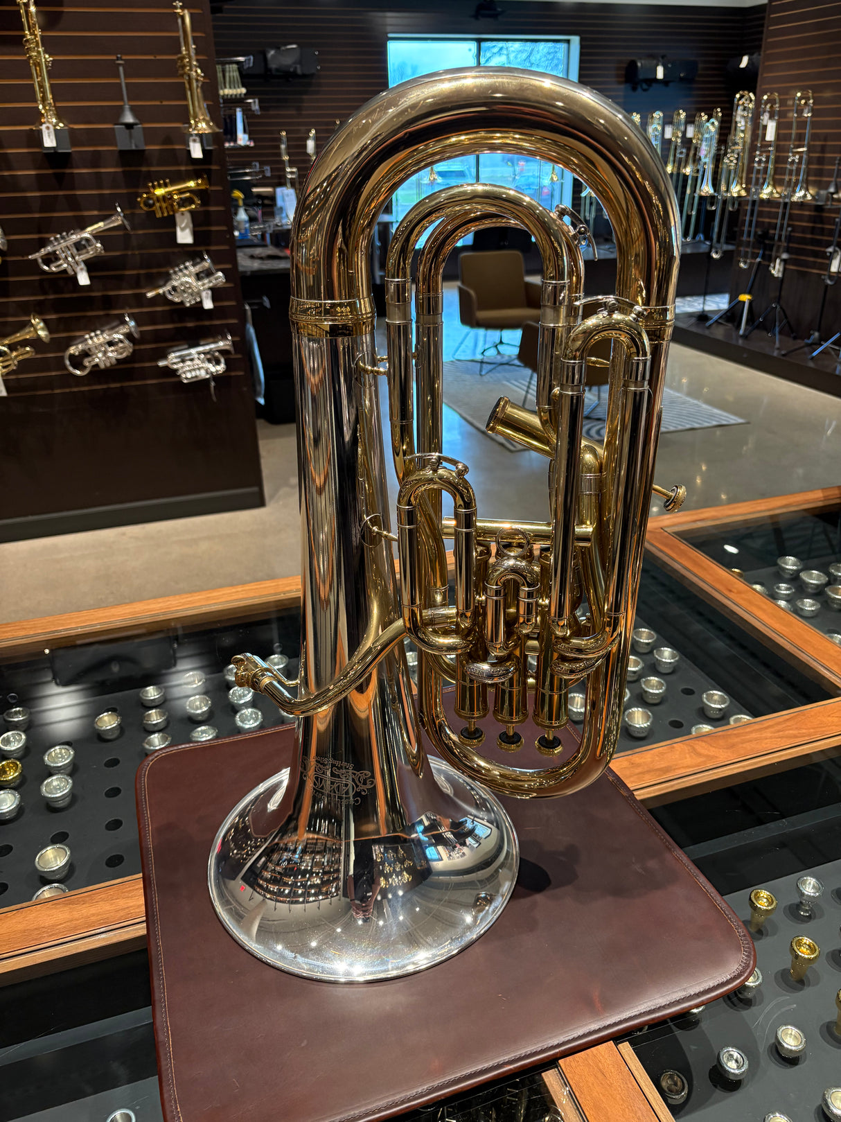 Pre-owned Adams E1 Sterling Silver Bell Custom Euphonium