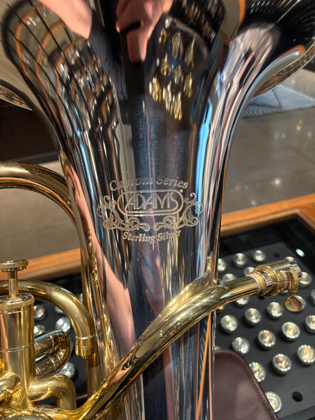 Pre-owned Adams E1 Sterling Silver Bell Custom Euphonium