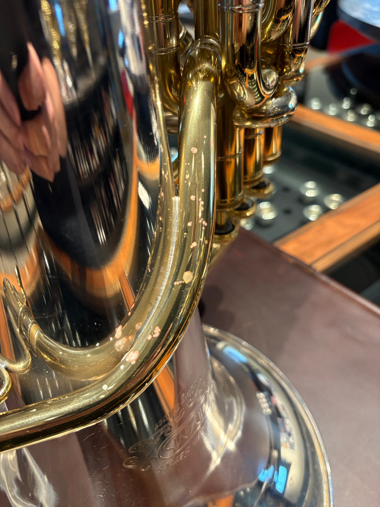Pre-owned Adams E1 Sterling Silver Bell Custom Euphonium