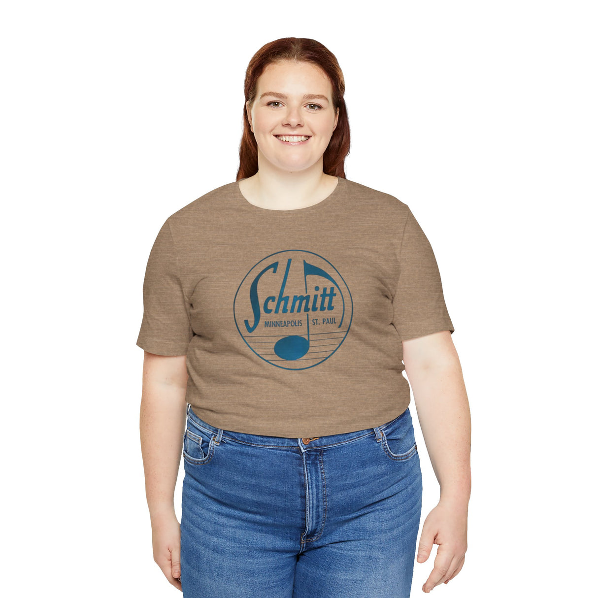 Old School Schmitt Music Logo Unisex Jersey Short Sleeve Tee