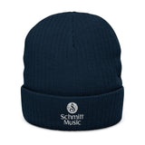 Schmitt Music Embroidered Ribbed Knit Beanie