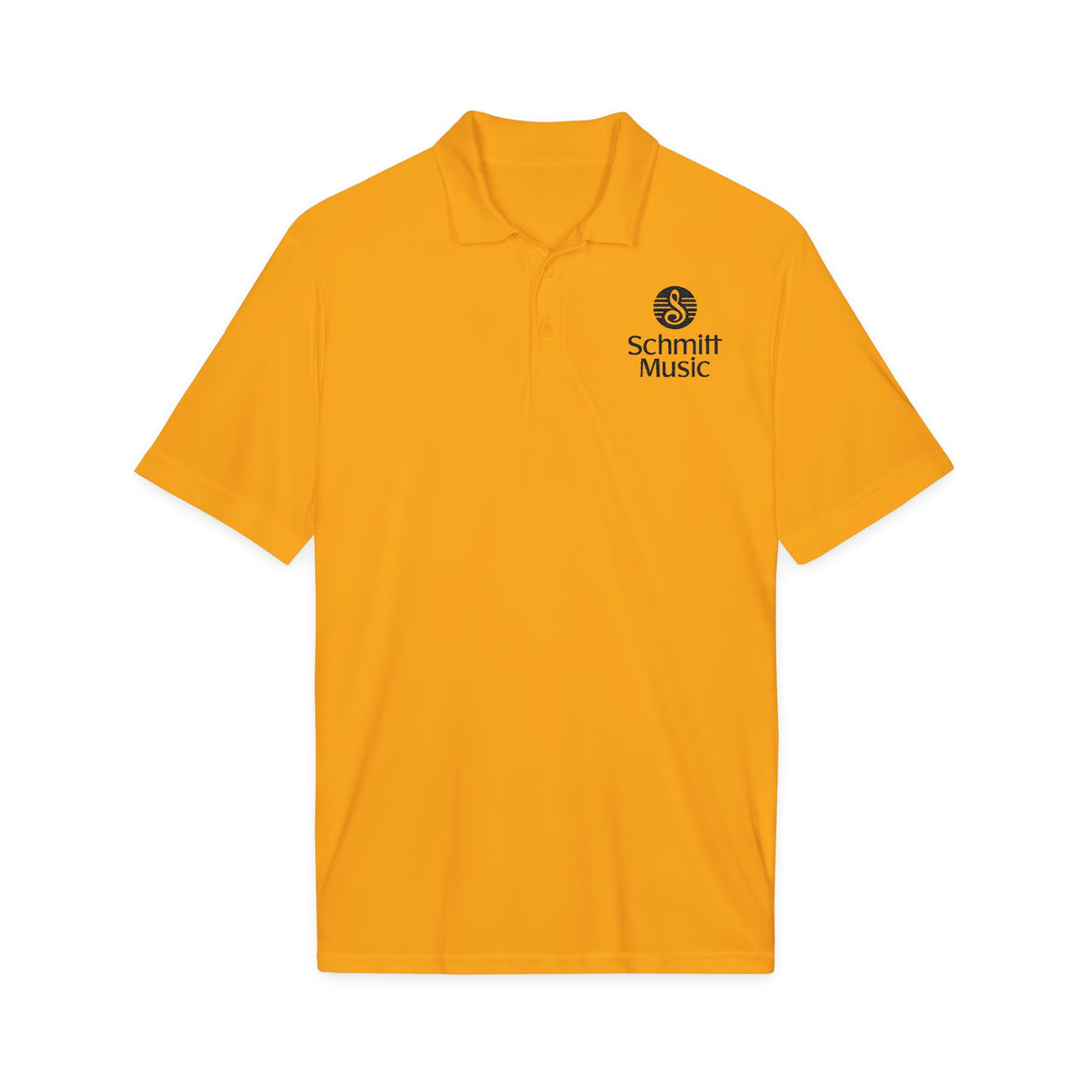 Schmitt Music Logo in Black Embroidered Unisex Polo Shirt