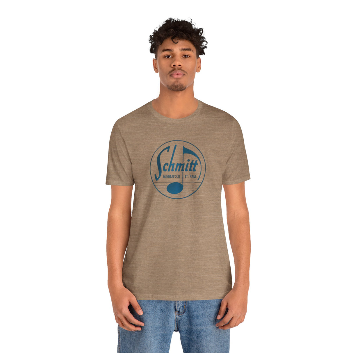 Old School Schmitt Music Logo Unisex Jersey Short Sleeve Tee