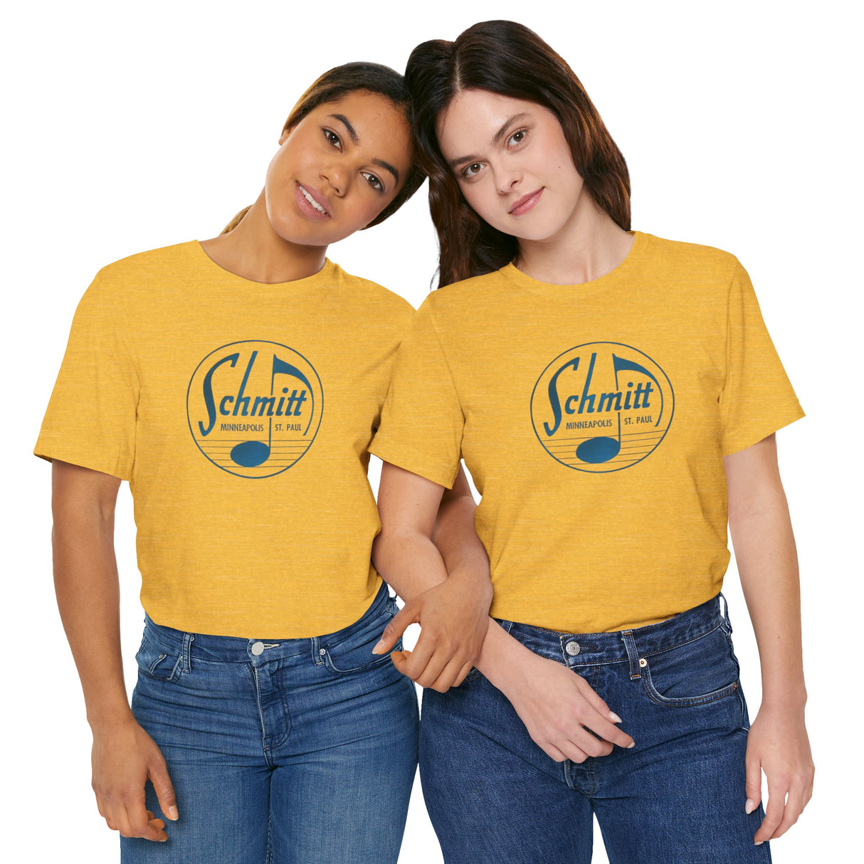 Old School Schmitt Music Logo Unisex Jersey Short Sleeve Tee