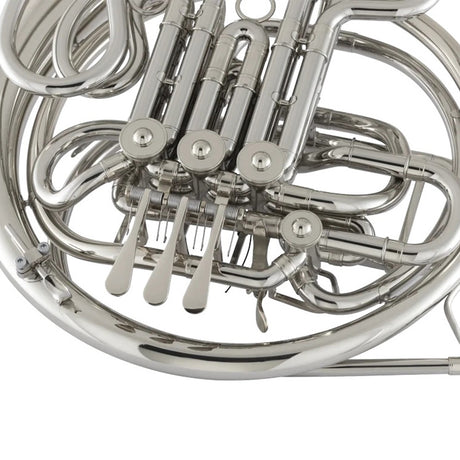 Conn 8D Double Horn - Fixed Bell - Close up of valves and keys