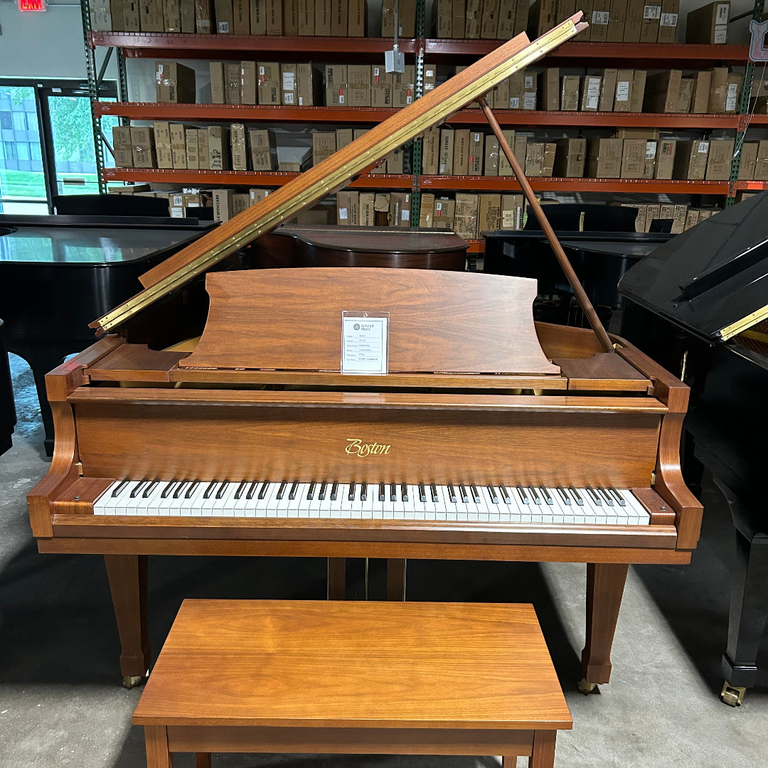 Pre-Owned Boston GP-178 5'10" Walnut Satin Grand Piano