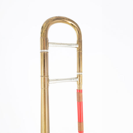 Consignment 1950's Selmer Special 20 Small Bore Tenor Trombone- view of the tuning slide braces