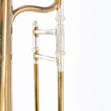 Consignment 1950's Selmer Special 20 Small Bore Tenor Trombone - close up of hand brace