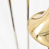 close up of a small corrosion stain on the bell lip