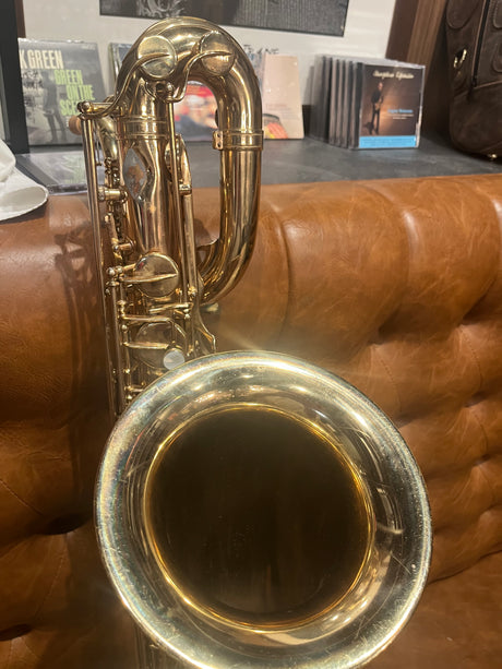 Consignment 1971 Selmer Mark VI Low A Baritone Saxophone - zoom up on bell