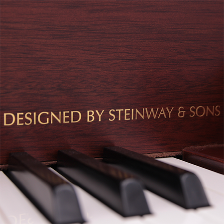 Piano keys and designed by Steinway & Sons