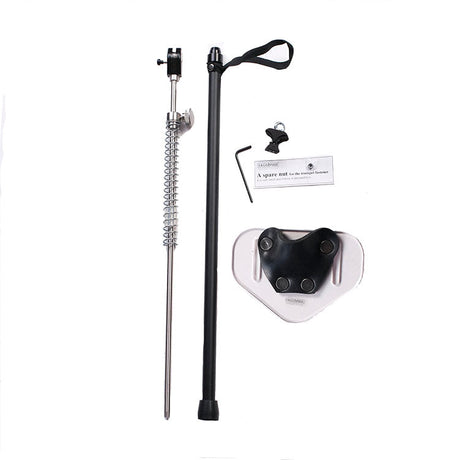 The components of the ErgoBrass trumpet support system laid out neatly