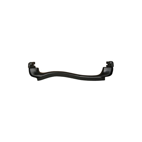 Side view of the Everest viola shoulder rest, showing its contoured shape and its rubber feet