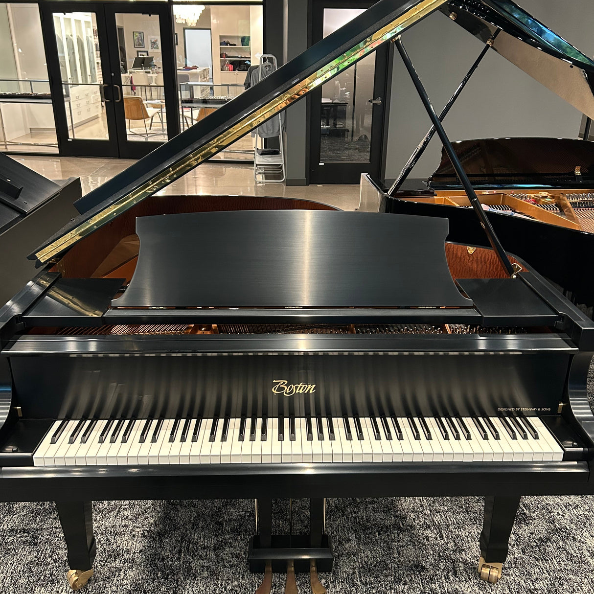 Pre-Owned Boston GP-156 5'1" Ebony Satin Grand Piano