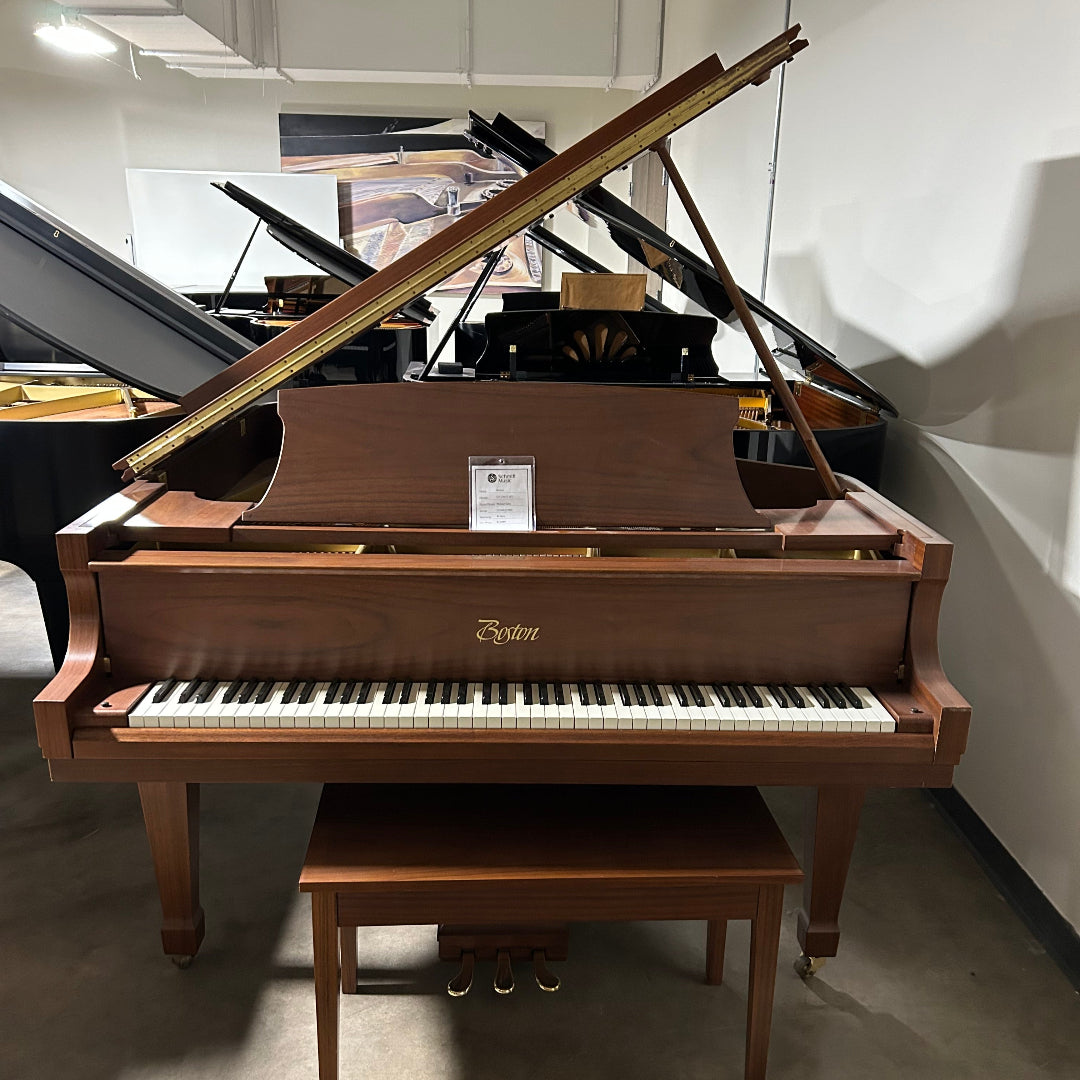 Pre-Owned Boston GP-178 5'10" Walnut Satin Grand Piano