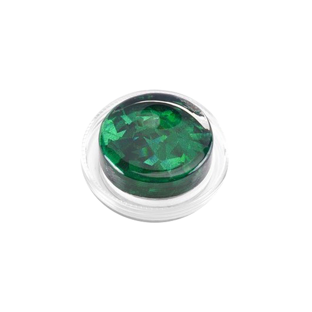 Green Shattered Glass Hologram