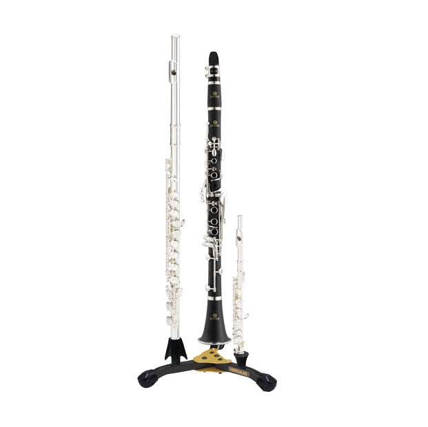 Hercules DS543BB Triple Stand for Flute & Clarinet | Shop Flute
