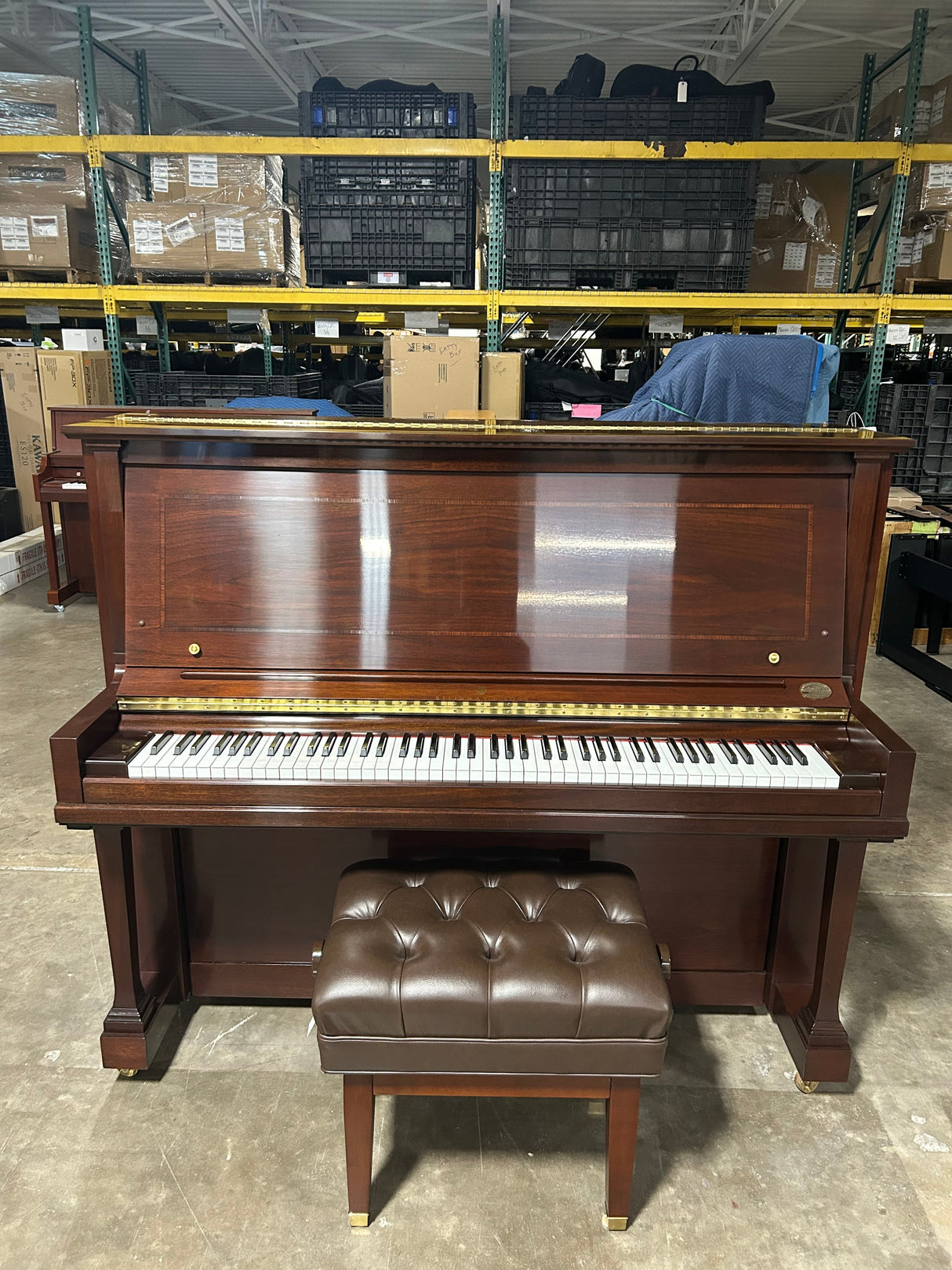 Used Steinway & Sons Model K 52" Mahogany Satin Upright Piano