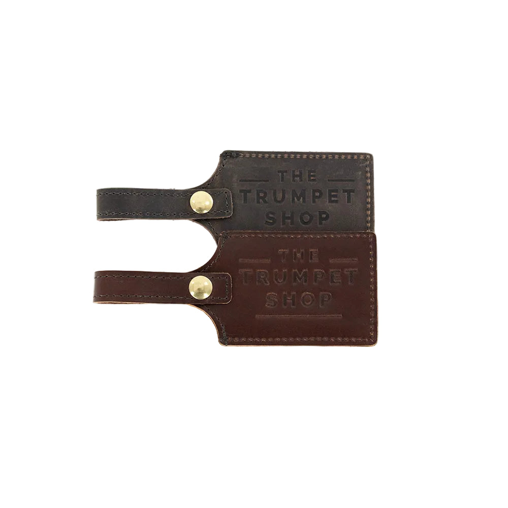 Trumpet Shop Leather Luggage Tag