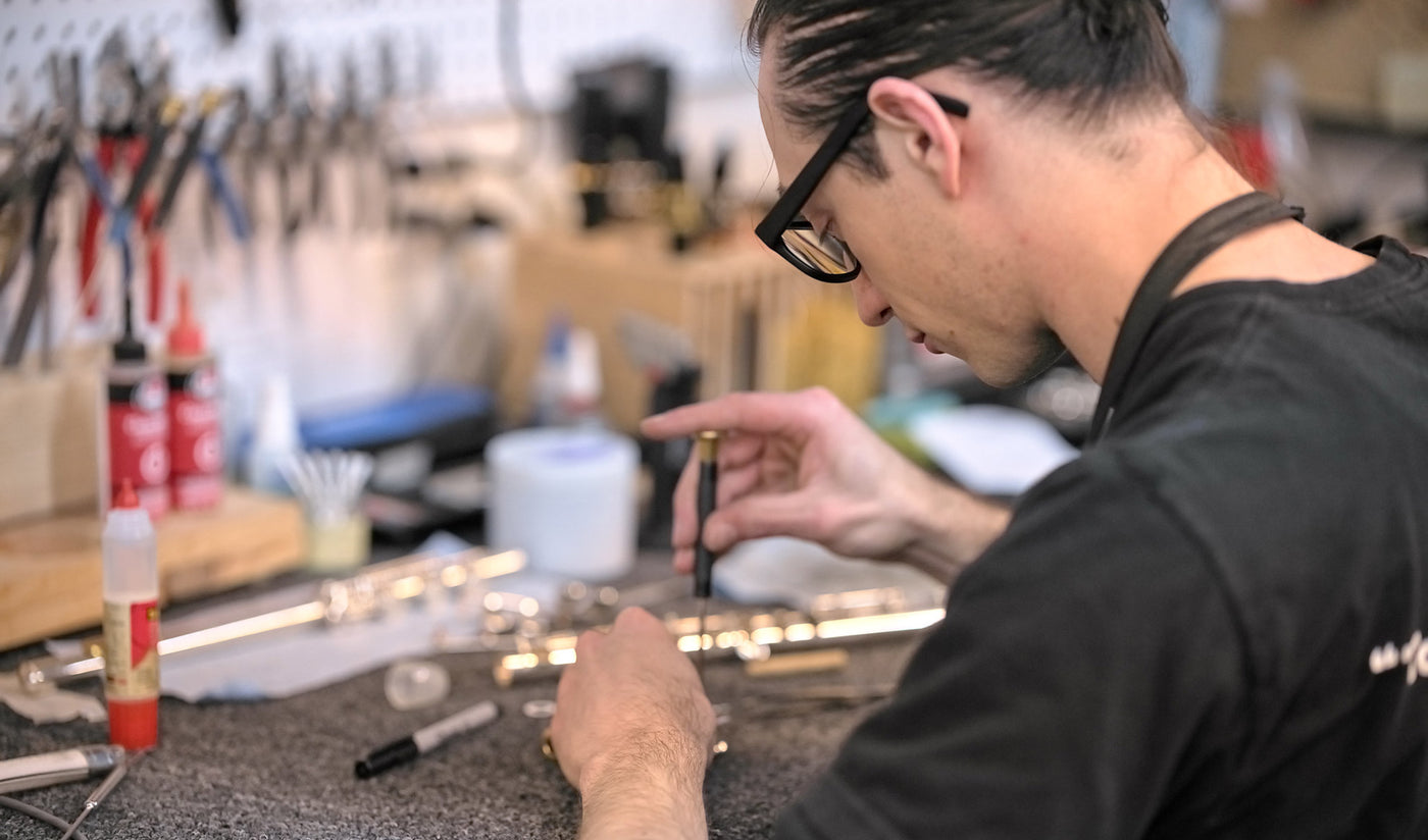 Instrument Repair Tech working