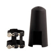 Plastic Luyben ligature with metal screws, and the plastic mouthpiece cap