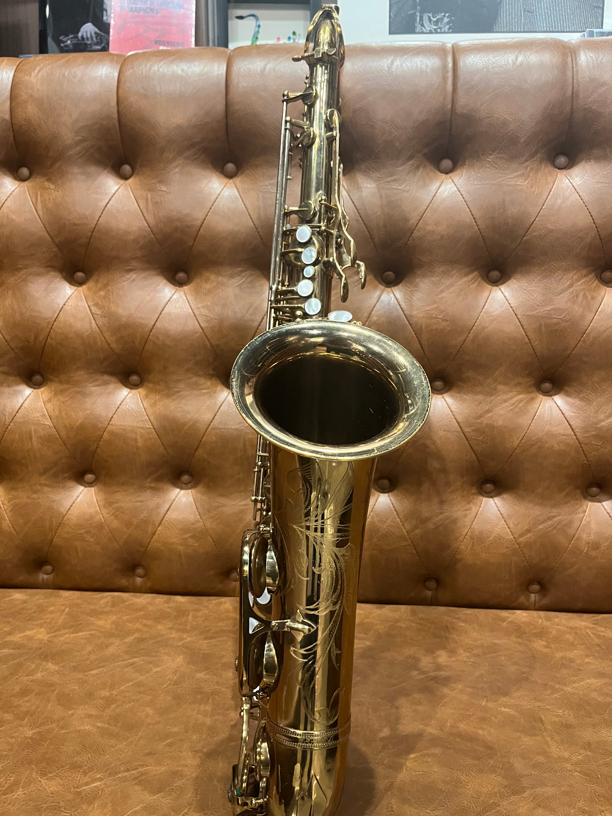 Consignment Selmer Mark VI Tenor Saxophone - bell facing forward