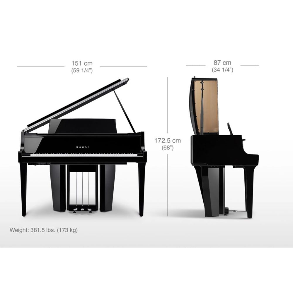 Kawai NOVUS NV12 Hybrid Digital Piano Dimensions