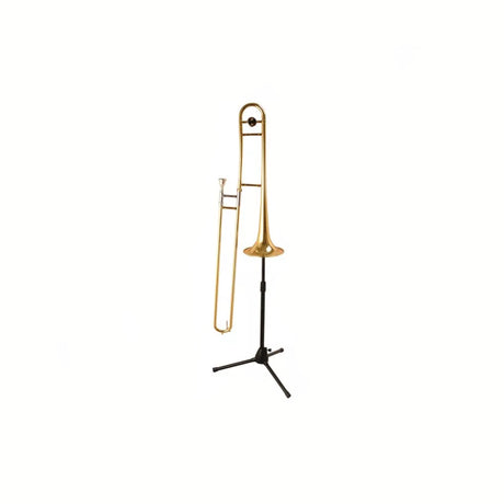 On-Stage TS7101B Trombone Stand - with a trombone on it