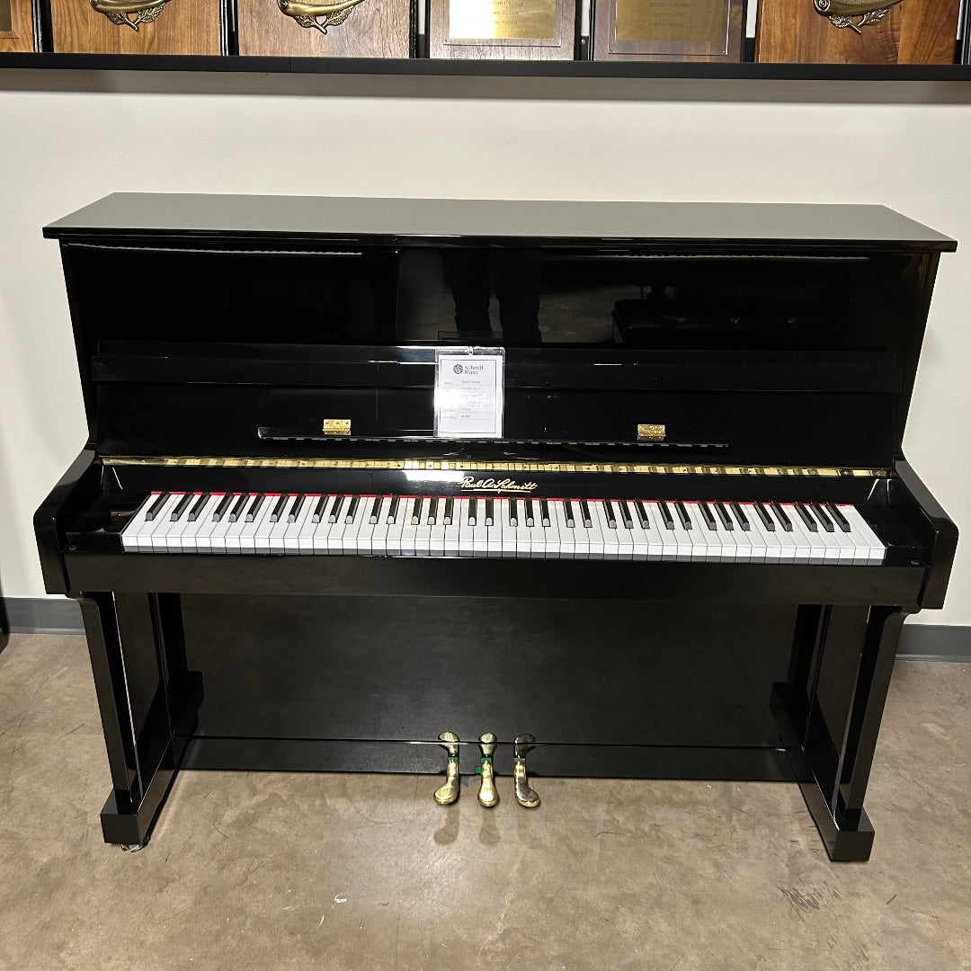 Pre-Owned Paul A Schmitt CRV-465 (46.5") Ebony Polish Upright Piano (2018)