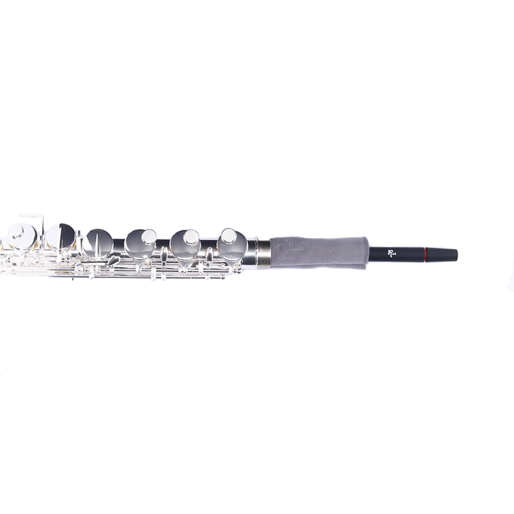 Roi Alto Flute Master Cleaner - partially inserted into a body of an alto flute