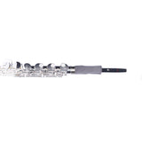 Roi Alto Flute Master Cleaner - partially inserted into a body of an alto flute