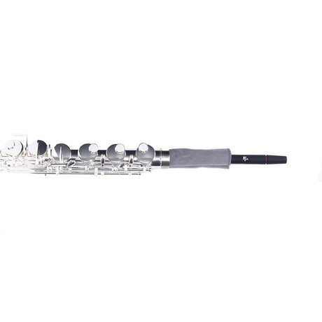 Roi Alto Flute Master Cleaner - partially inserted into a body of an alto flute