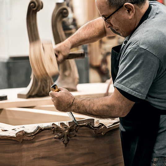 Man working on a Steinway