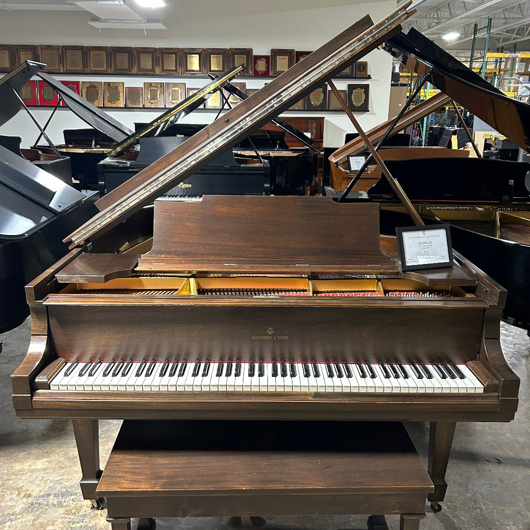 Pre-Owned Steinway & Sons Model M (5'7") Mahogany Satin Grand Piano