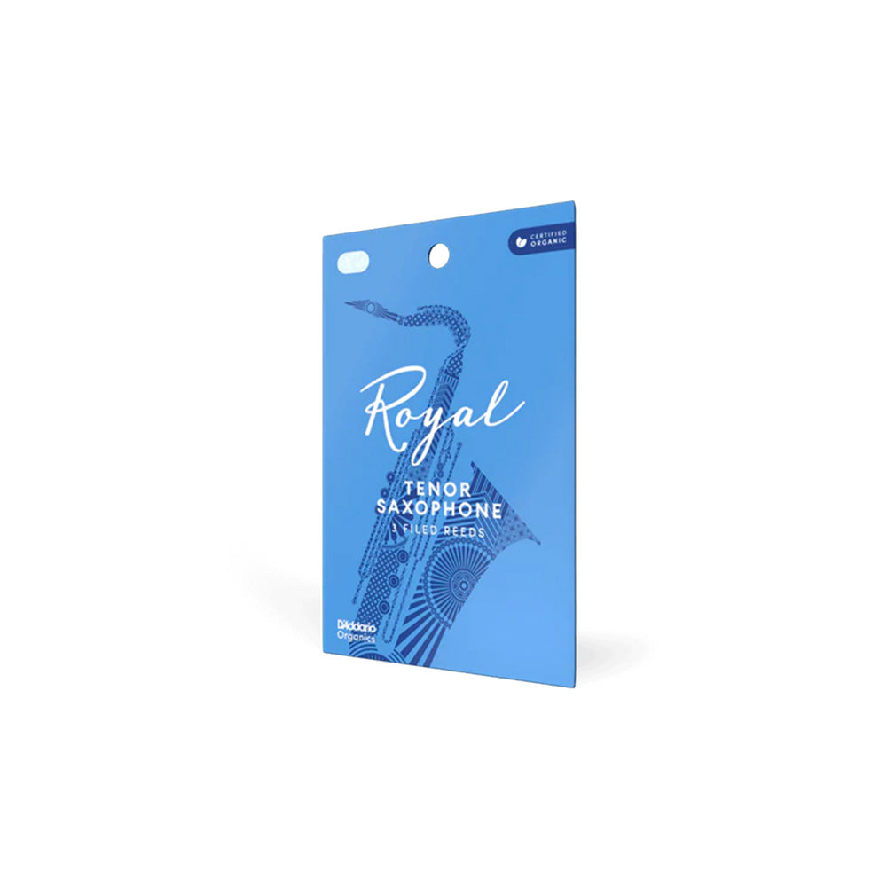 D'Addario Royal Organic Tenor Saxophone Reeds - Pack of 3