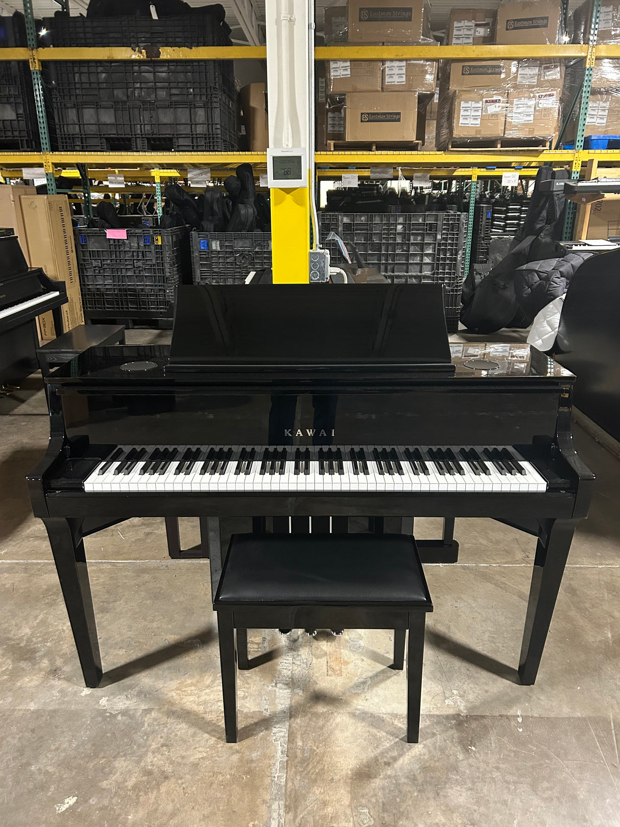 Used Kawai Novus 10 Ebony Polish Hybrid Piano