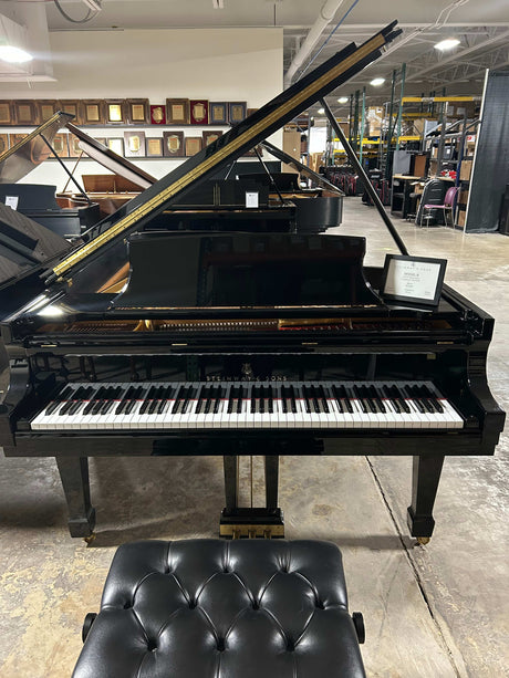 Used Steinway & Sons Model B 6' 10.5" Ebony Polish Grand Piano