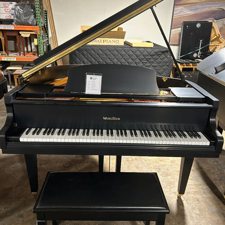 Pre Owned Wurlitzer C-143 4'8" Ebony Satin Grand Piano 2001