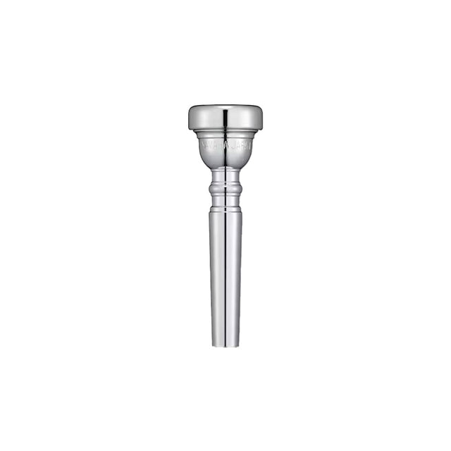 The silver-plated Yamaha Bobby Shew Jazz Signature Series trumpet mouthpiece