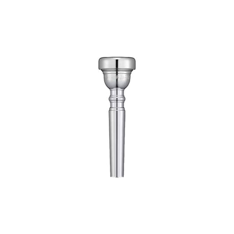 The silver-plated Yamaha Bobby Shew Lead Signature Series trumpet mouthpiece