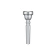 A silver-plated Yamaha Standard Series trumpet mouthpiece