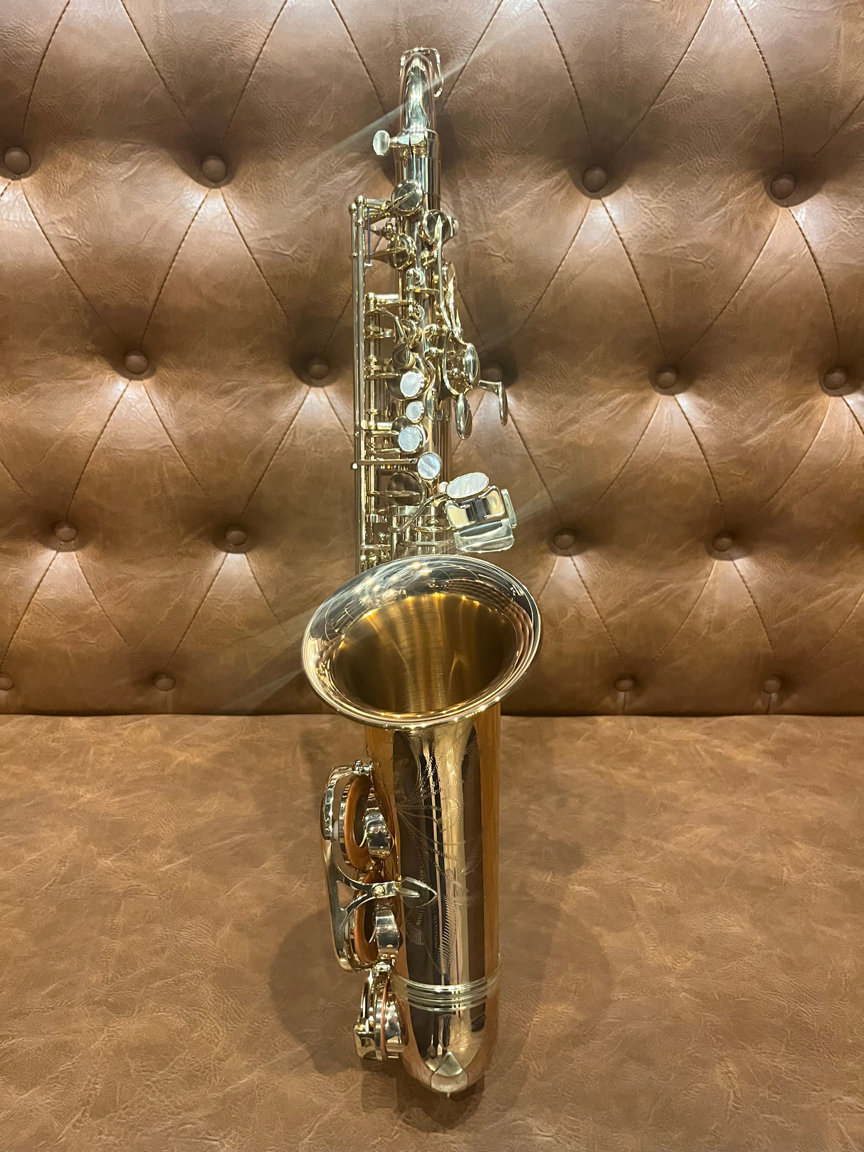 Consignment Yanagisawa 992 Alto Saxophone - the bell facing forward