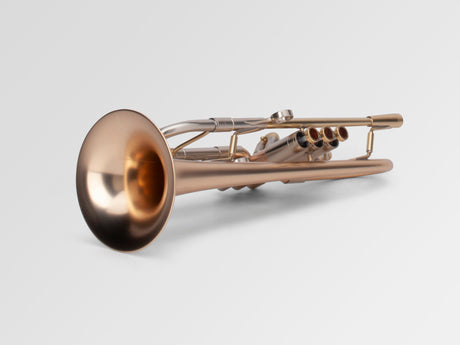 Adams A4 Bb Trumpet - laying down slightly sideways