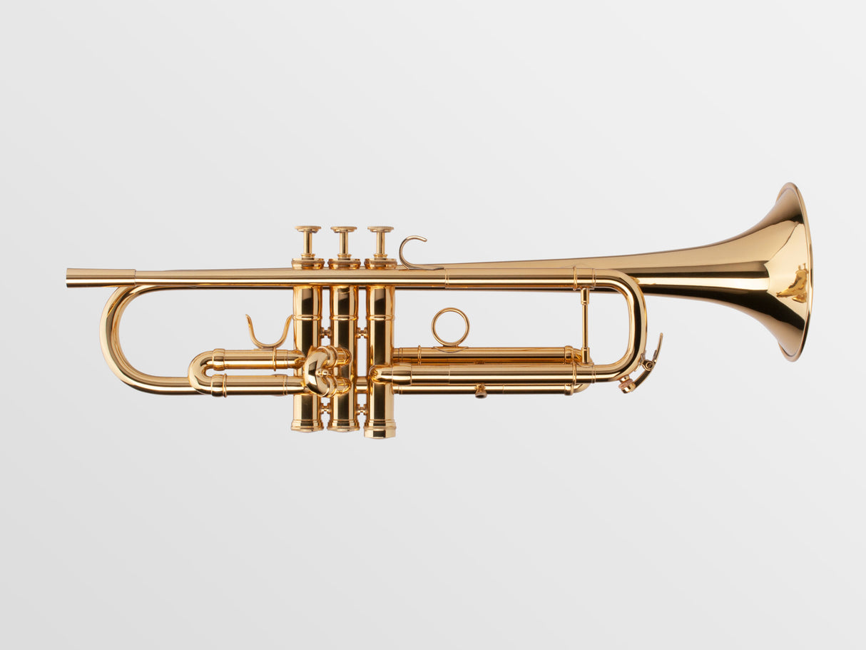 Adams A5 Bb Trumpet - Facing sideways and upright