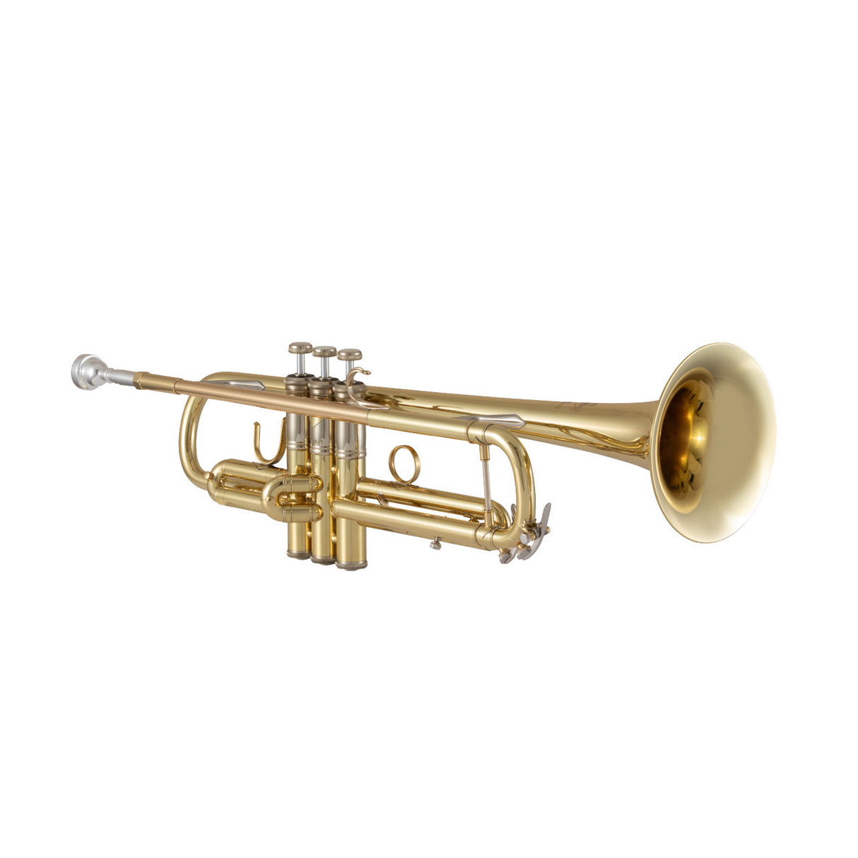 Bach Stradivarius 19072X Bb Trumpet Lacquer - sideways bell tilted forward