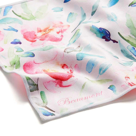 The Beaumont Large Microfiber Polishing Cloth - Painted Blooms